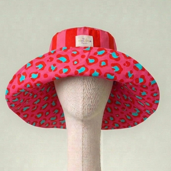 Gorro Reversible LEO Rosa fucsia